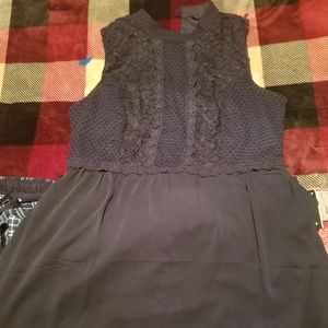 Baby blue strapless dress